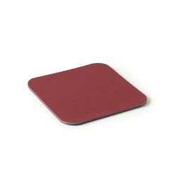 Burgundy pvc laminated pvc square coaster Star cm 10
